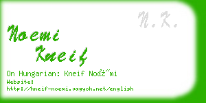 noemi kneif business card